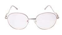 Soigné Female Round Spectacle Frame.Gold&Cream-Medium Soigné Female Round Spectacle Frame.Gold&Cream-Medium