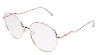 Soigné Female Round Spectacle Frame.Gold&Cream-Medium Soigné Female Round Spectacle Frame.Gold&Cream-Medium