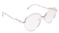 Soigné Female Round Spectacle Frame.Gold&Cream-Medium Soigné Female Round Spectacle Frame.Gold&Cream-Medium