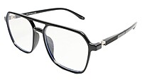Soigné Unisex Oversized Square Spectacle Frame.Black Color Soigné Unisex Oversized Square Spectacle Frame.Black Color