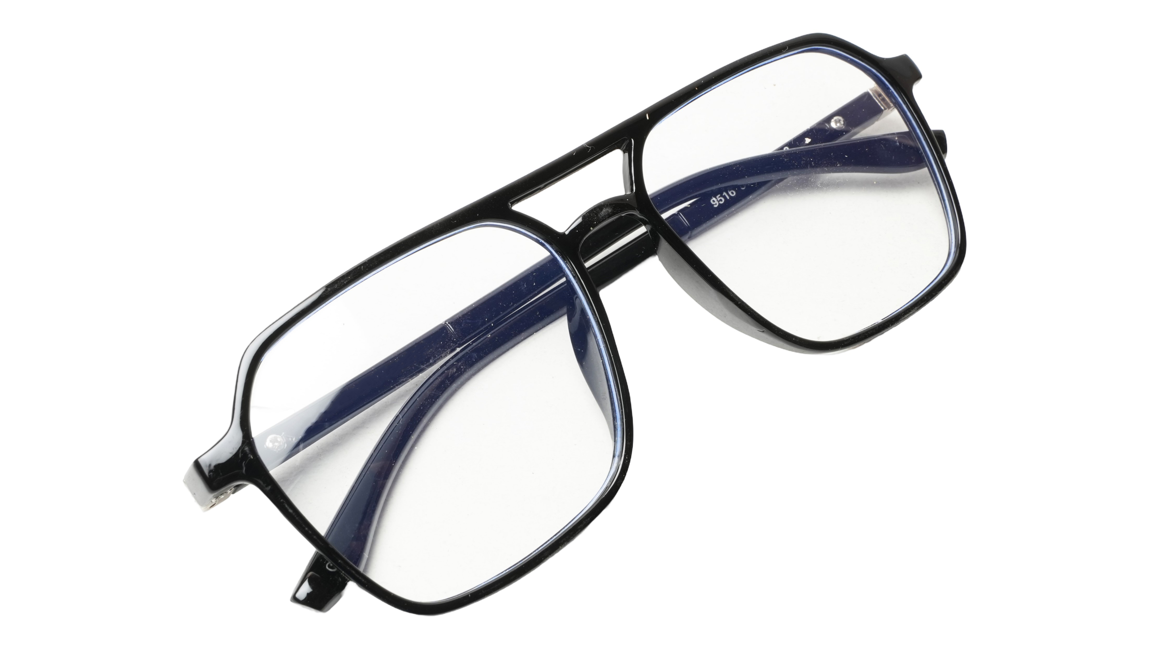 Soigné Unisex Oversized Square Spectacle Frame.Black Color