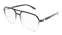Soigné Unisex Oversized Square Spectacle Frame.Black&Transparent Frame Soigné Unisex Oversized Square Spectacle Frame.Black&Transparent Frame
