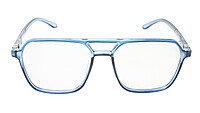 Soigné Unisex Oversized Square Spectacle Frame.Dark Blue Soigné Unisex Oversized Square Spectacle Frame.Dark Blue