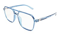 Soigné Unisex Oversized Square Spectacle Frame.Dark Blue Soigné Unisex Oversized Square Spectacle Frame.Dark Blue