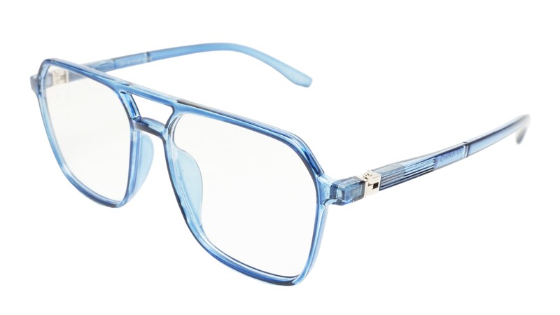 Soigné Unisex Oversized Square Spectacle Frame.Dark Blue Soigné Unisex Oversized Square Spectacle Frame.Dark Blue