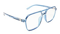 Soigné Unisex Oversized Square Spectacle Frame.Dark Blue Soigné Unisex Oversized Square Spectacle Frame.Dark Blue