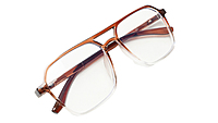 Soigné Unisex Oversized Square Spectacle Frame.Brown&Transparent Frame Soigné Unisex Oversized Square Spectacle Frame.Brown&Transparent Frame