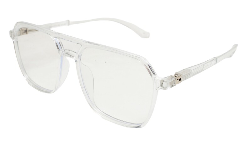 Soigné Unisex Oversized Square Spectacle Frame.Transparent Frame Soigné Unisex Oversized Square Spectacle Frame.Transparent Frame