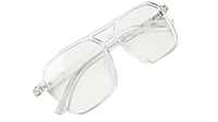 Soigné Unisex Oversized Square Spectacle Frame.Transparent Frame Soigné Unisex Oversized Square Spectacle Frame.Transparent Frame