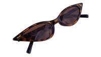 Female Small Cat Eye Sunglasses. Brown Color Lens. Leopard Print Frame. Female Small Cat Eye Sunglasses. Brown Color Lens. Leopard Print Frame.