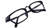 Unisex Rectangular Large Spectacle Frames. Matte Black Color Rim. Grey Color Metal Temple. Unisex Rectangular Large Spectacle Frames. Matte Black Color Rim. Grey Color Metal Temple.