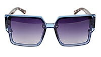 Female Oversized Square Sunglasses. Dark Blue Color Rim Female Oversized Square Sunglasses. Dark Blue Color Rim