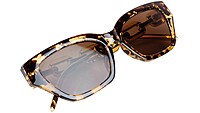 Female Large Cat Eye Sunglass. Tortoise Print Rim. Golden Temple. Female Large Cat Eye Sunglass. Tortoise Print Rim. Golden Temple.