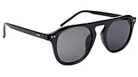 Unisex Medium Round Sunglass. Black Color Frame. Unisex Medium Round Sunglass. Black Color Frame.