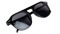 Unisex Medium Round Sunglass. Black Color Frame. Unisex Medium Round Sunglass. Black Color Frame.