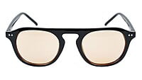 Unisex Medium Round Sunglass. Black Frame. Brown Lens. Unisex Medium Round Sunglass. Black Frame. Brown Lens.