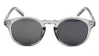 Unisex Medium Round Sunglass. See Through Grey Frame. Unisex Medium Round Sunglass. See Through Grey Frame.