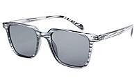 Unisex Medium Square Sunglasses. Black & Transparent Frame. Unisex Medium Square Sunglasses. Black & Transparent Frame.