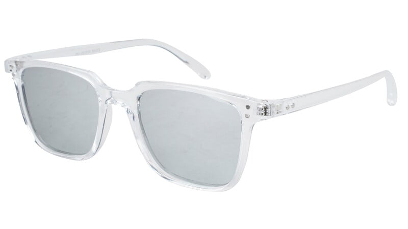 Unisex Medium Square Sunglasses. Transparent Frame. Unisex Medium Square Sunglasses. Transparent Frame.