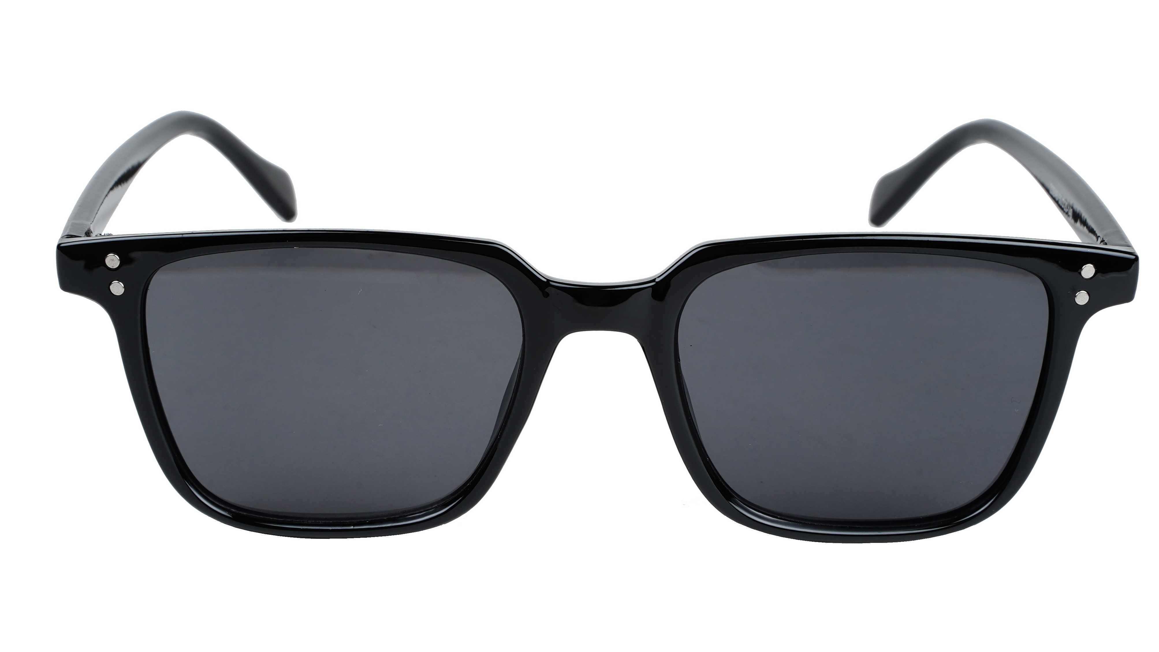 Unisex Medium Square Sunglasses. Black Color Frame.