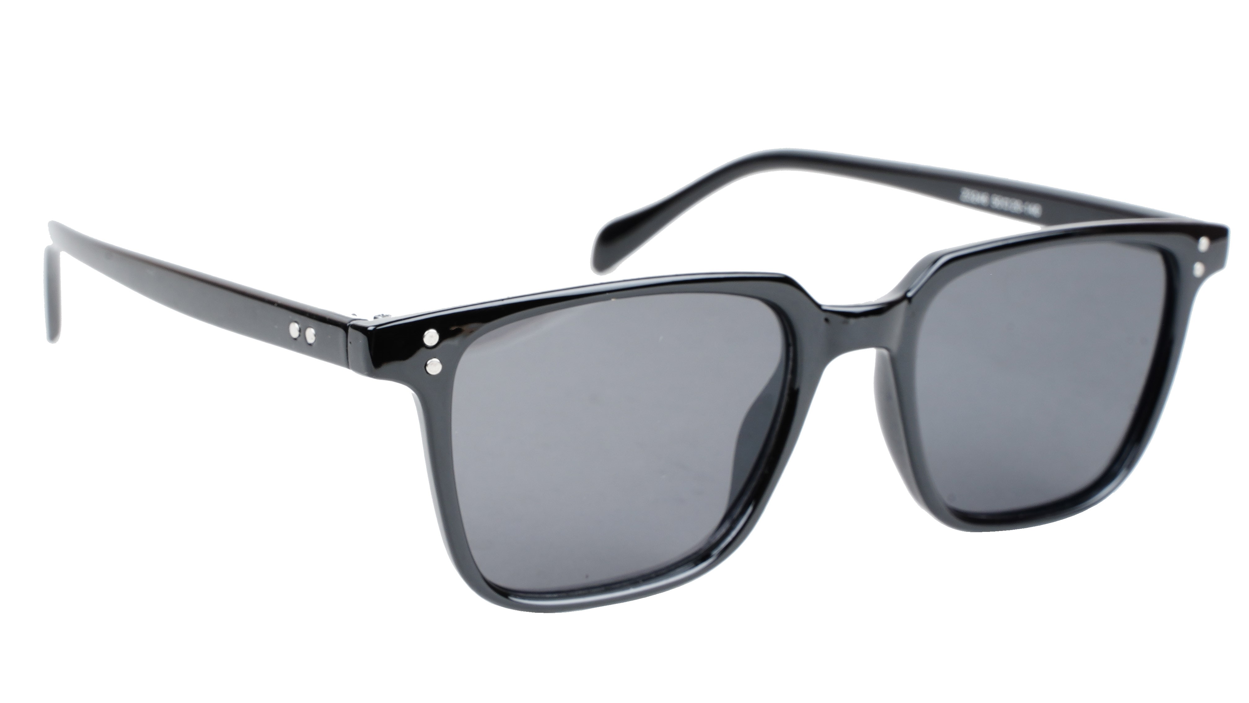 Unisex Medium Square Sunglasses. Black Color Frame.