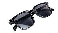 Unisex Medium Square Sunglasses. Black Color Frame. Unisex Medium Square Sunglasses. Black Color Frame.