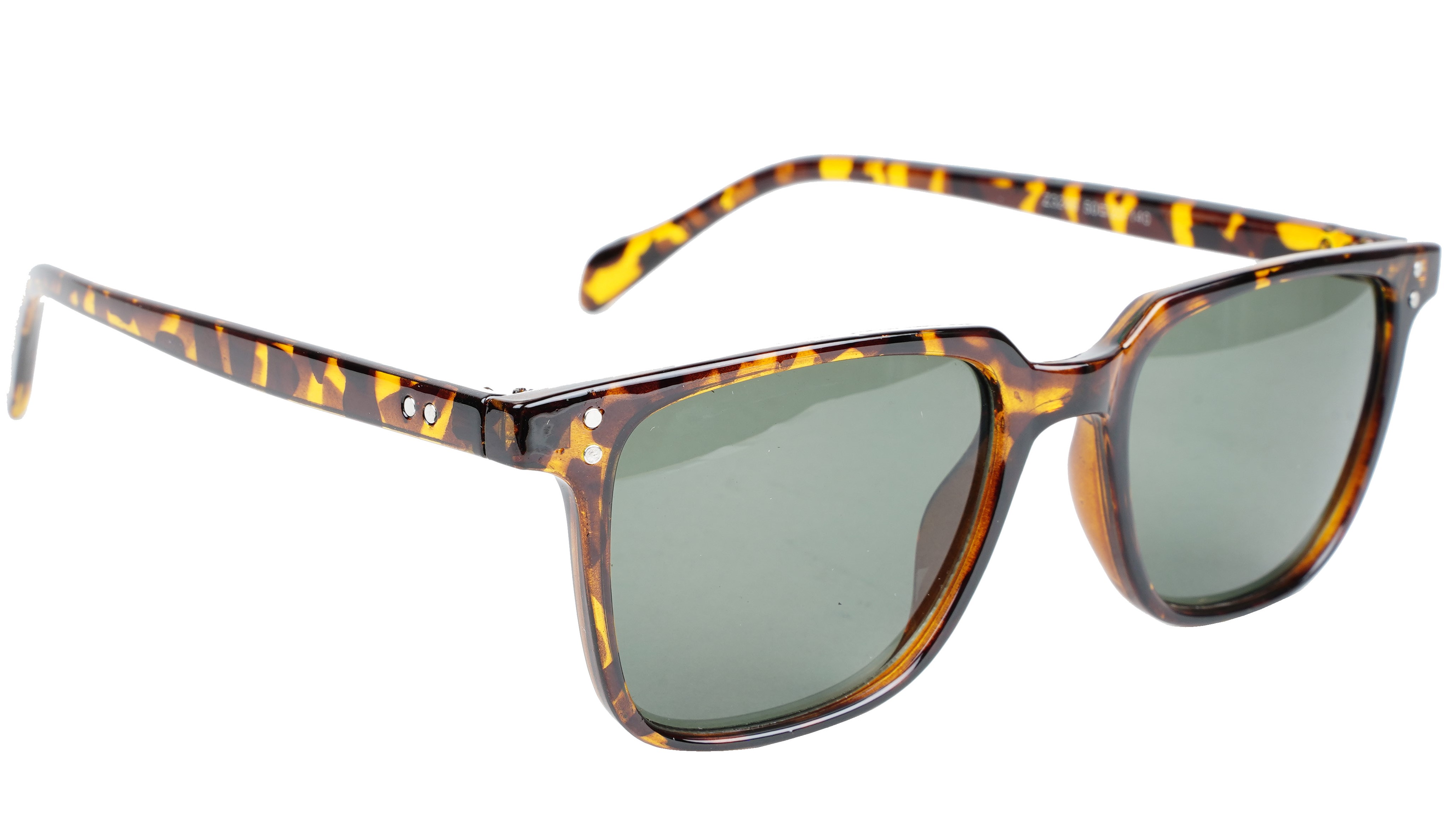 Unisex Medium Square Sunglasses. Tortoise Print Frame.