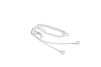 Soigné Female Large Square Sunglasses.White Color Frame with Metal Chain For Female Sunglasses Soigné Female Large Square Sunglasses.White Color Frame with Metal Chain For Female Sunglasses