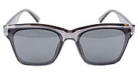 Unisex Medium Square Sunglasses. See Through Grey Frame. Unisex Medium Square Sunglasses. See Through Grey Frame.