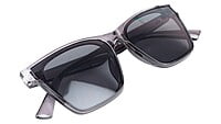 Unisex Medium Square Sunglasses. See Through Grey Frame. Unisex Medium Square Sunglasses. See Through Grey Frame.