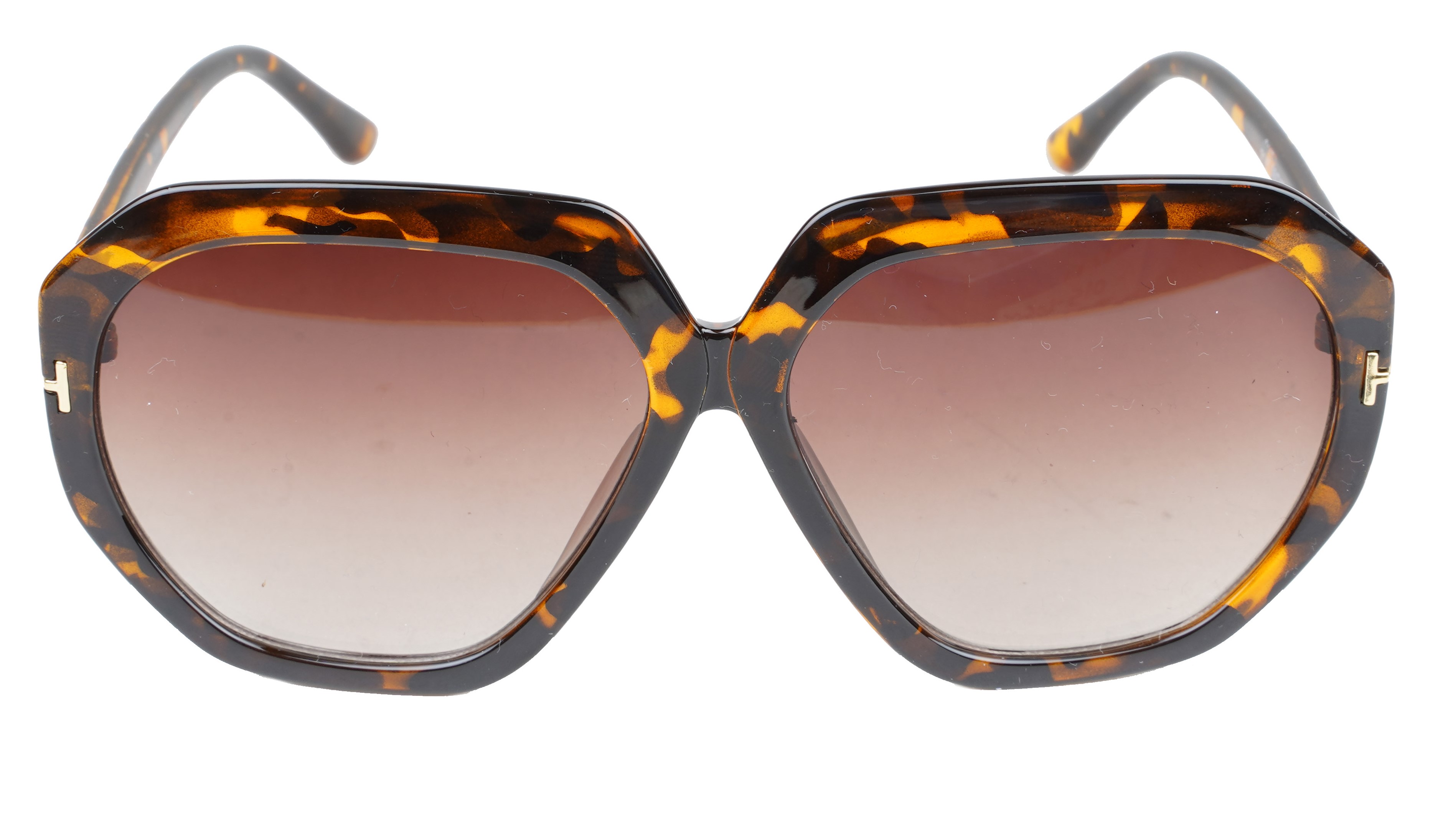 Female Oversized Sunglasses. Tortoise Print Frame.