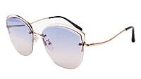 Female Oversize Sunglasses. See Through Blue & Pink Lens Female Oversize Sunglasses. See Through Blue & Pink Lens