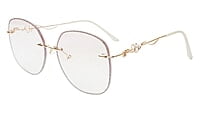 Oversized Sunglasses For Girls&Women. See Through Light Pink&Transparent Lens