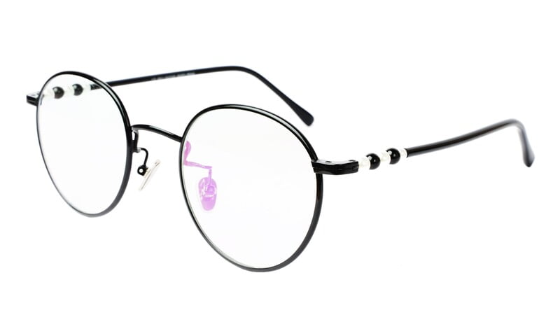 Round Medium Spectacle Frame For Girls&Women. Black Frame Round Medium Spectacle Frame For Girls&Women. Black Frame