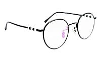 Round Medium Spectacle Frame For Girls&Women. Black Frame
