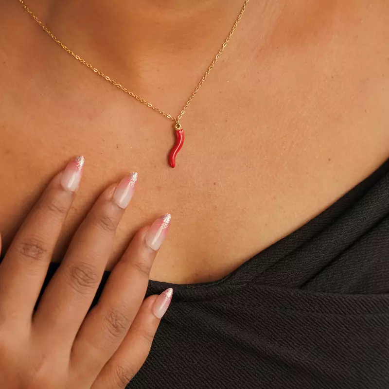 Spicy Red Chili Necklace Spicy Red Chili Necklace