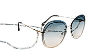 Soigné Female Large Square Sunglasses.Tortoise Print