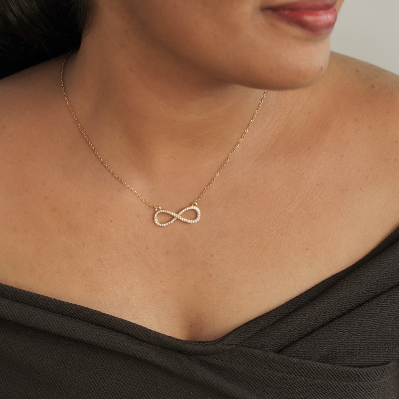 Studded Infinity Pendant Studded Infinity Pendant