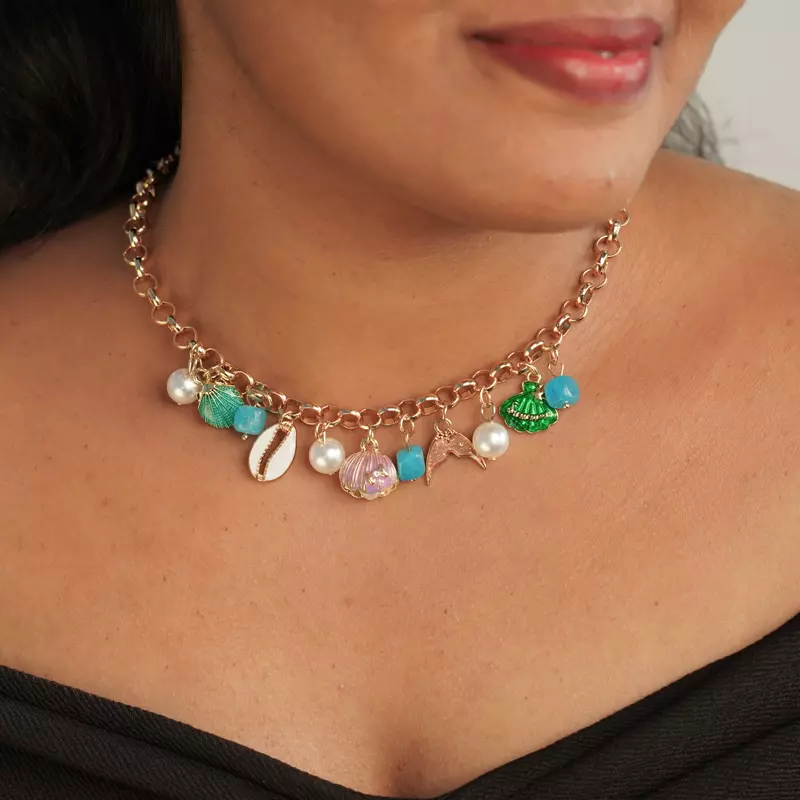 Ocean Whisper Charm Necklace Ocean Whisper Charm Necklace