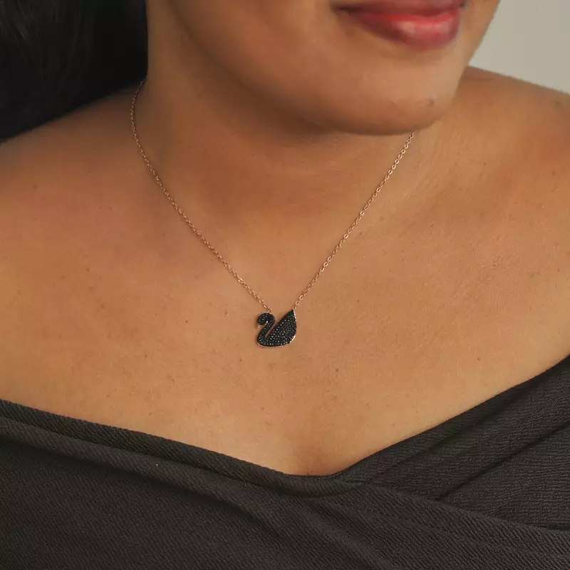 Black Swan Necklace Black Swan Necklace