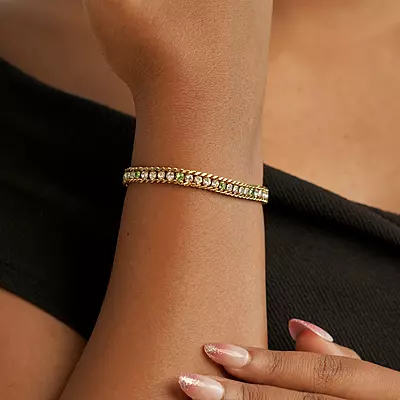 Green Mist Tennis Bracelet