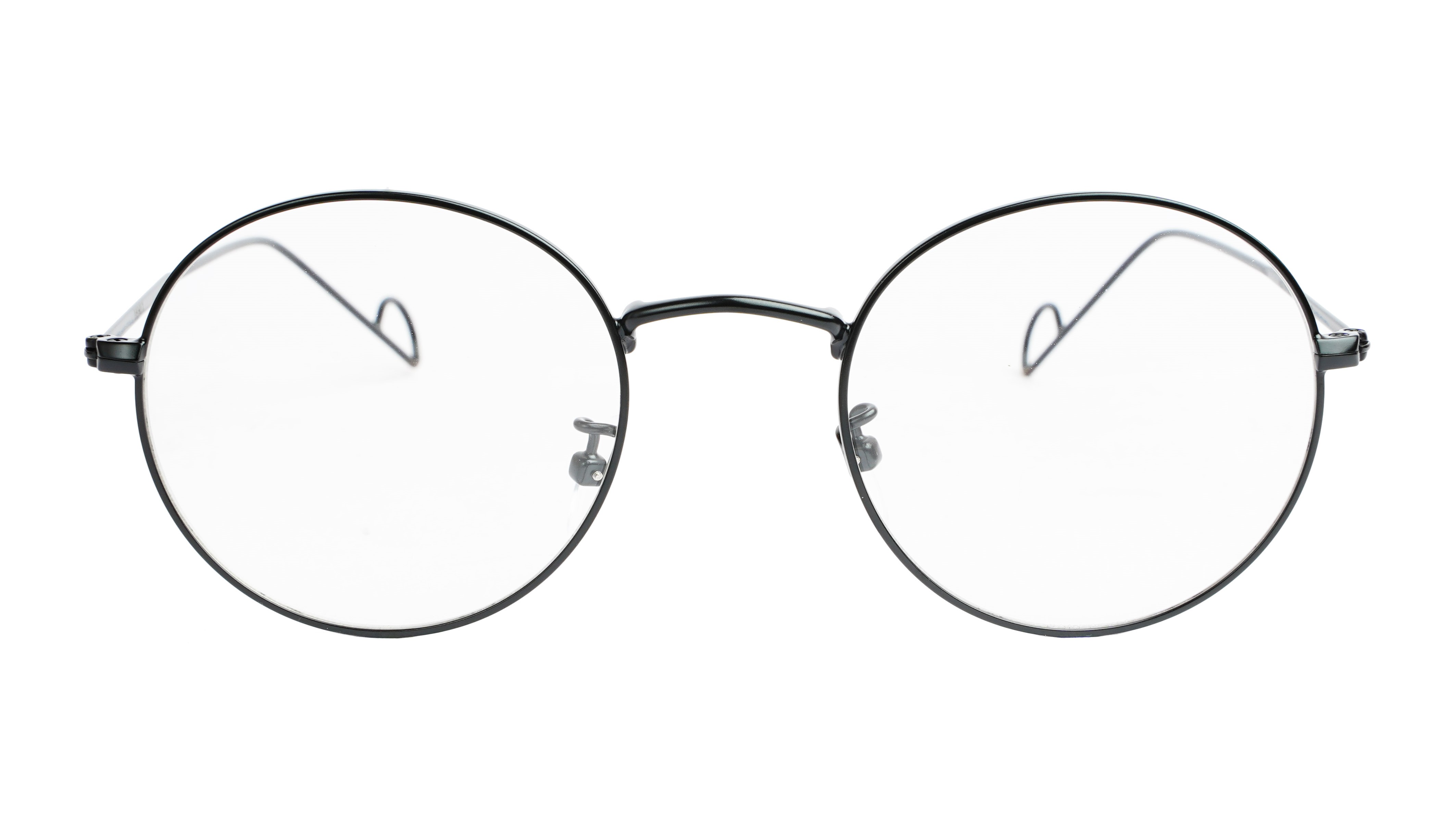 Unisex Round Spectacle Frame For Kids & Teens. Black Frame. Age-(12-15Yr)