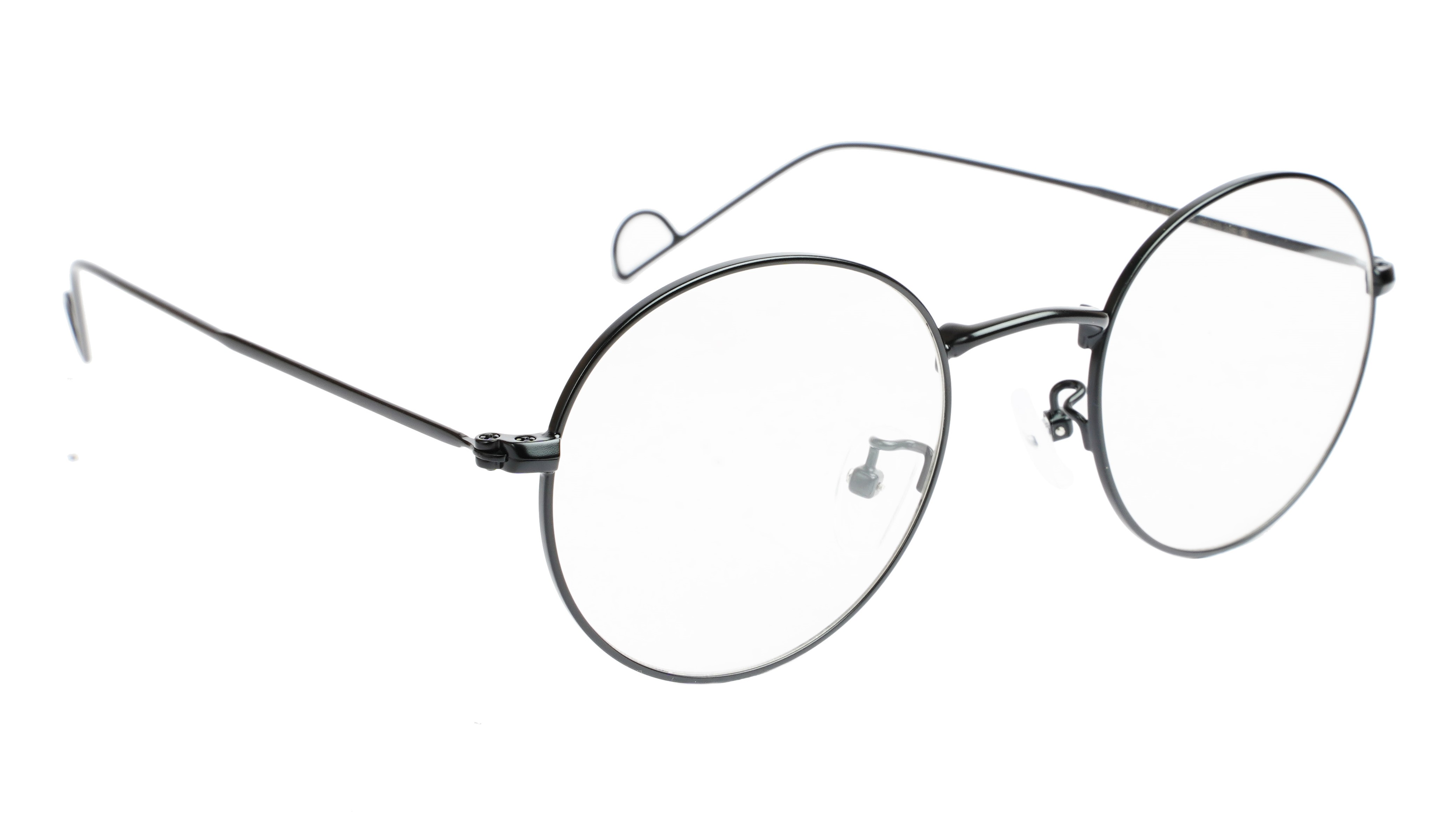 Unisex Round Spectacle Frame For Kids & Teens. Black Frame. Age-(12-15Yr)