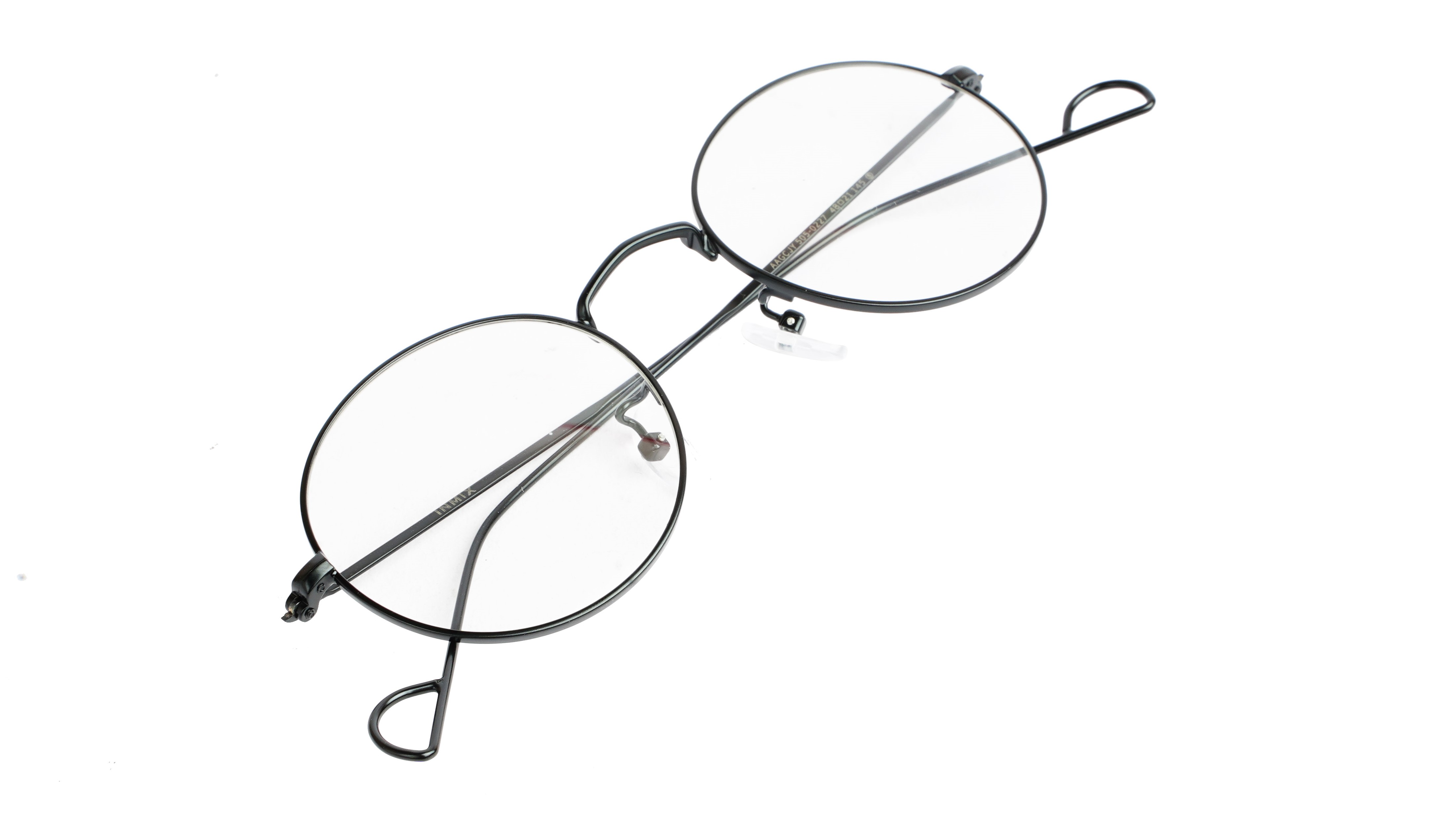 Unisex Round Spectacle Frame For Kids & Teens. Black Frame. Age-(12-15Yr)