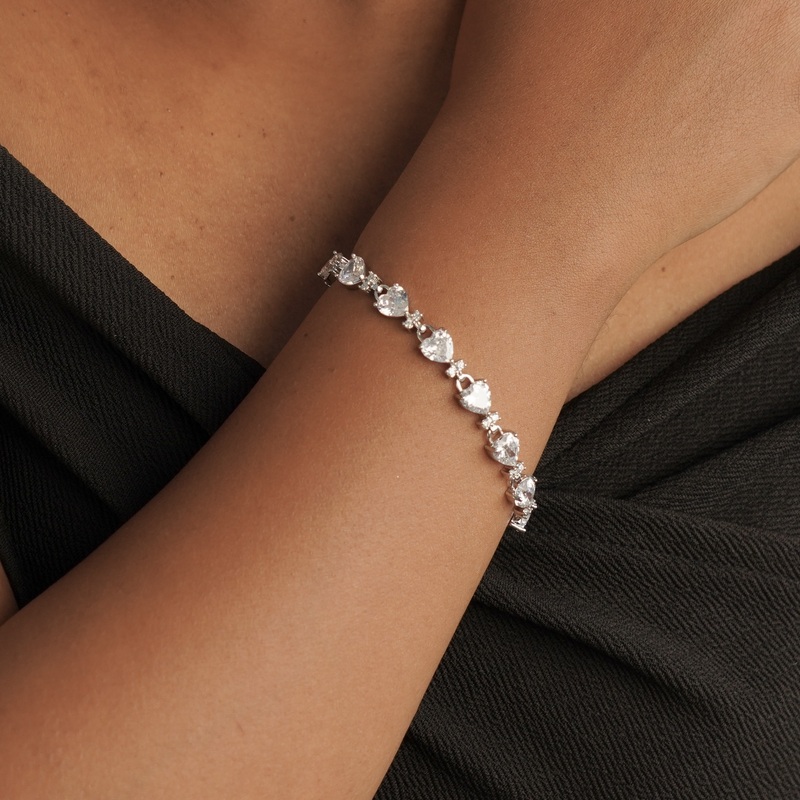 Crystal Heart Bracelet Crystal Heart Bracelet