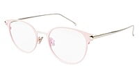 Girls & Women Round Medium Spectacle Frame. Pink & Silver Frame Girls & Women Round Medium Spectacle Frame. Pink & Silver Frame