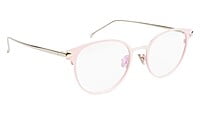 Girls & Women Round Medium Spectacle Frame. Pink & Silver Frame Girls & Women Round Medium Spectacle Frame. Pink & Silver Frame