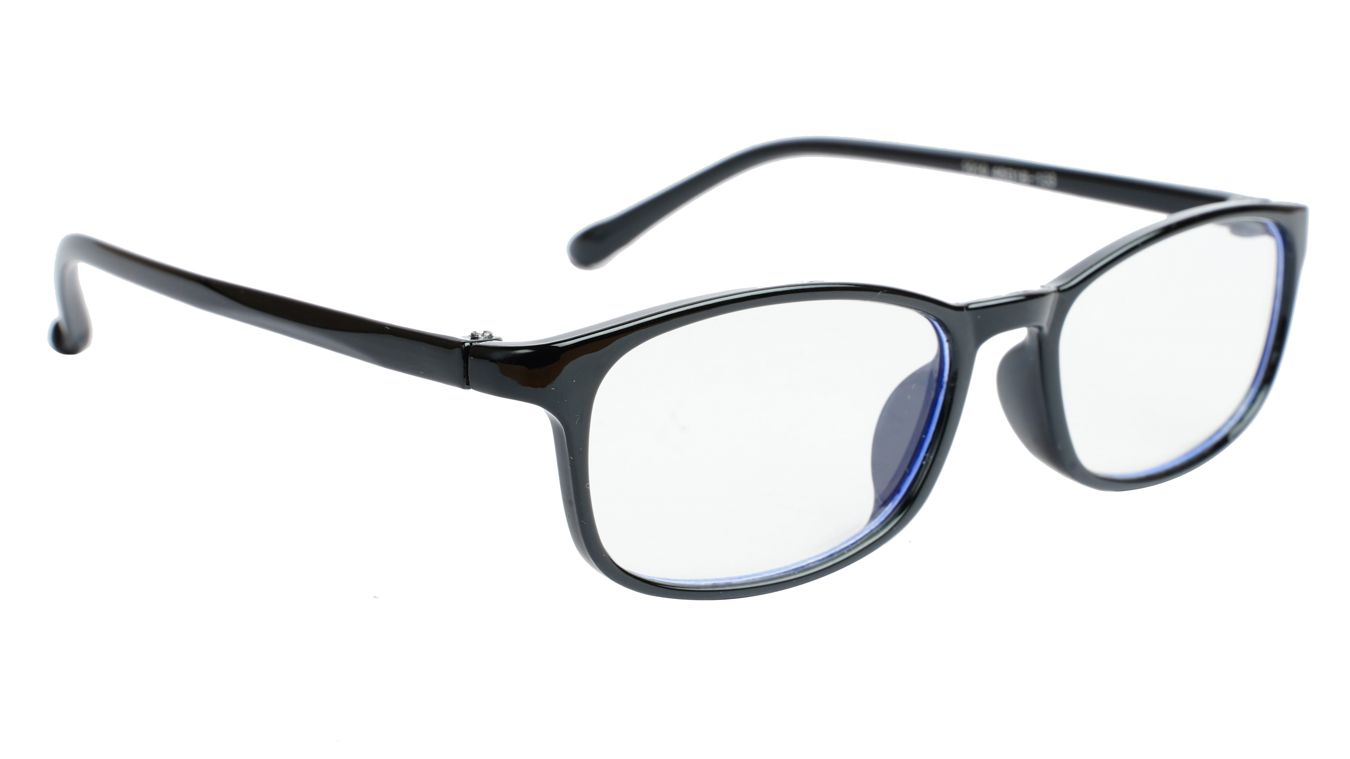 Unisex Rectangular Spectacle Frame For Kids. Glossy Black Frame. Age-(10-15)Year
