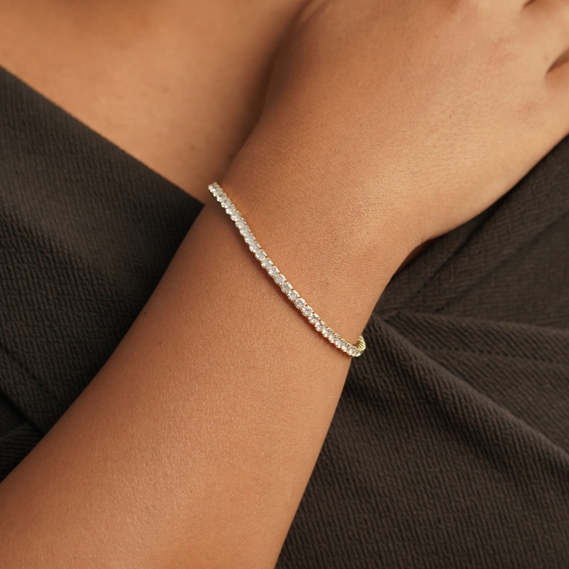 White Crystal Band Bracelet White Crystal Band Bracelet