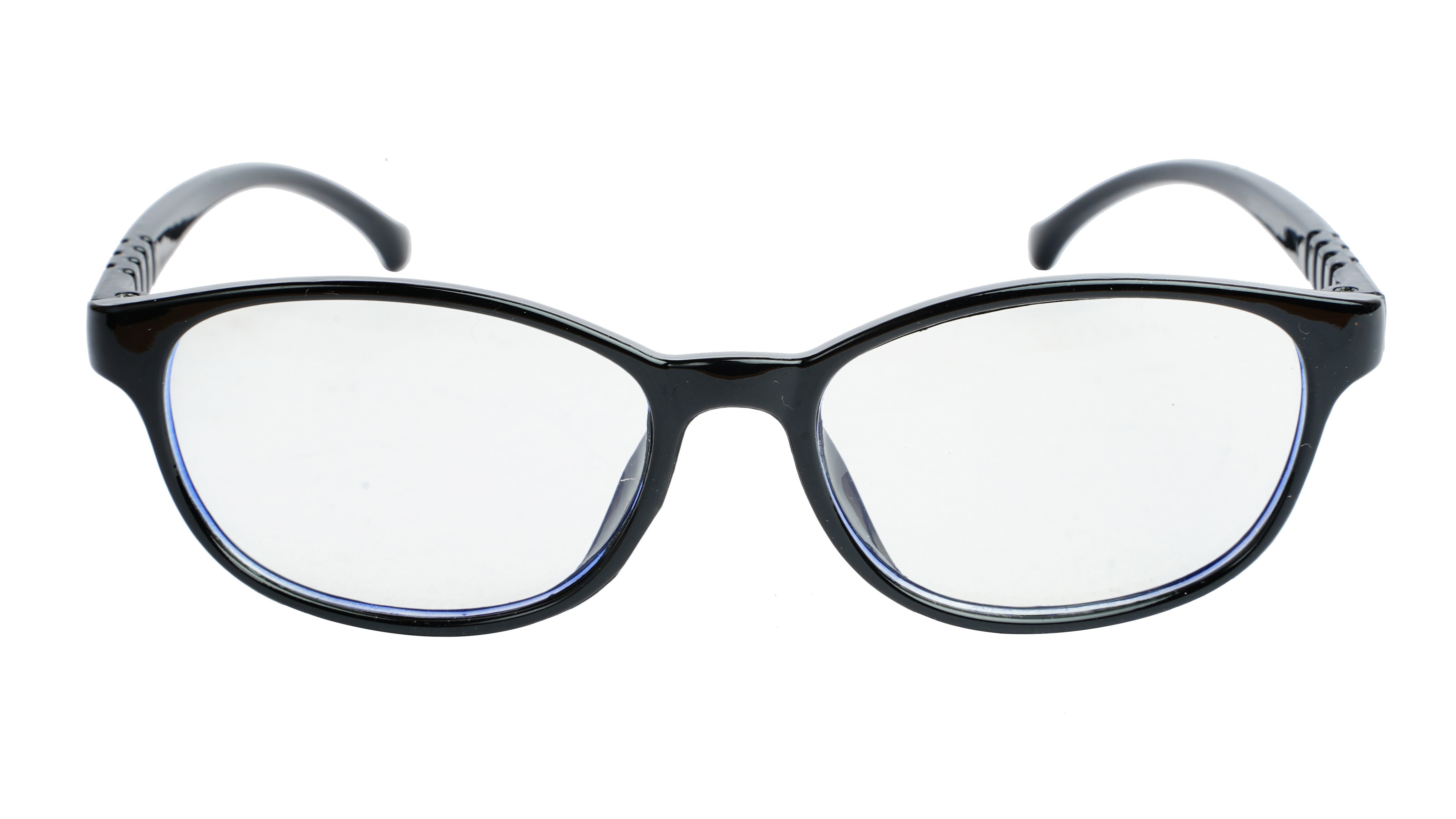 Unisex Rectangular Spectacle Frame For Kids. Glossy Black Frame. Age-10-15Year